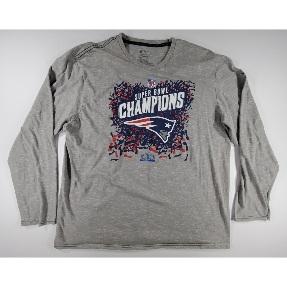 New‎ England Patriots Super Bowl Champions Long Sleeve Shirt 2XL NFL Fanatics